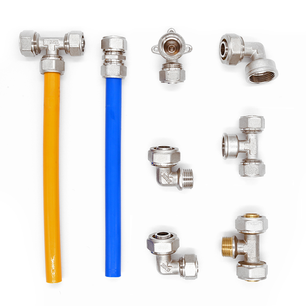 Brass compression fittings for pex-al-pex pipe