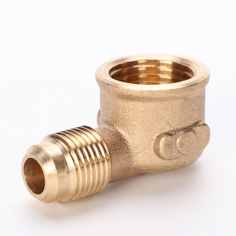Brass Gas Fitting-PIPE ELBOW 45° FLARE TO FPT