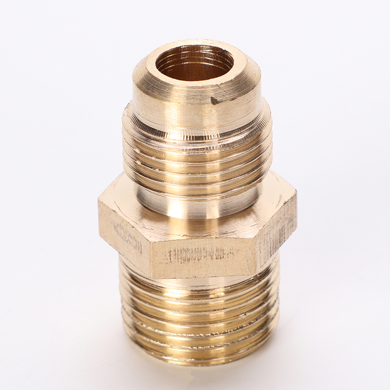 Brass Gas Fitting-CONNECTOR MPT TO 45° FLARE